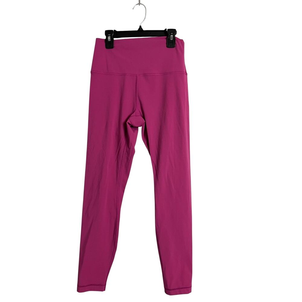 HeyNuts Ankle Leggings Womens Medium Pink High Rise Yoga Knit Stretch Athletic